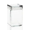1 1/2 Quart Anchor Square Jar with Glass Lid | 4 Pack<Jar Store Sale