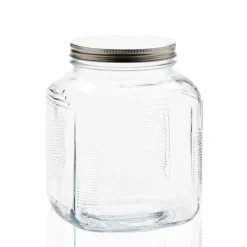1 Gallon Anchor Cracker Jar with Brushed Metal Lid | 4 Pack<Jar Store Online