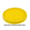 5 Gallon RightPail" Yellow HDPE Tear Tab Lid<Jar Store Outlet