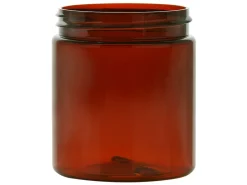 8 oz Amber PET Straight Sided Jar 70-400 | 36 Pack<Jar Store Online