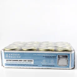 8 oz. Anchor Canning Jar with 2 Piece Lid | 12 Pack<Jar Store Sale