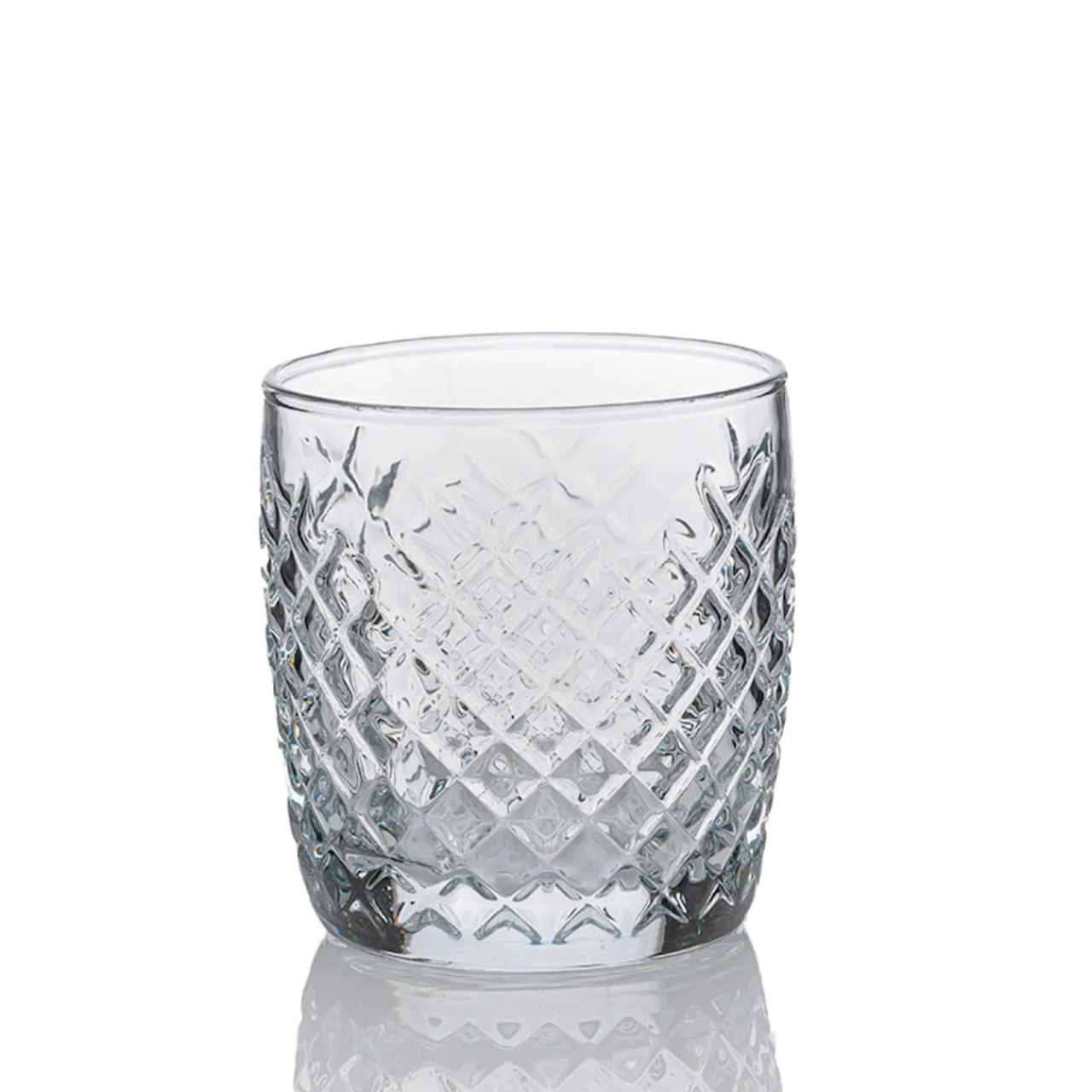 9 oz. Anchor Cross-Hatch Rocks Glass | 12 Pack<Jar Store Best