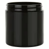 8 oz Black PET Straight Sided Jar 70-400 | 36 Pack<Jar Store Hot