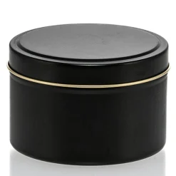 12 oz Black Candle Tin with Feet | 12 Pack<Jar Store Online
