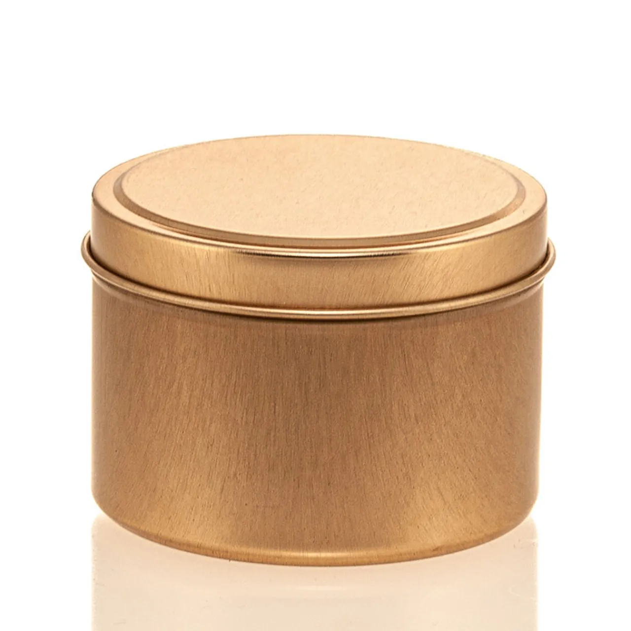 6 oz Rose Gold Candle Tin with Feet | 12 Pack<Jar Store Hot