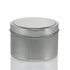 4 oz Silver Candle Tin with Feet | 12 Pack<Jar Store Hot