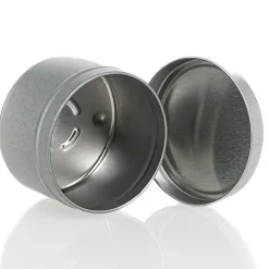 4 oz Silver Candle Tin with Feet | 12 Pack<Jar Store Hot