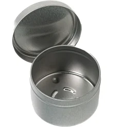 8 oz Silver Candle Tin with Feet | 12 Pack<Jar Store Clearance