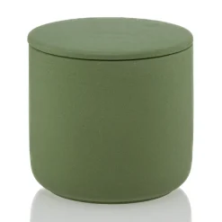 13.5 oz Olive Green Ceramic Candle Jar with Lid | 16 Pack<Jar Store Online