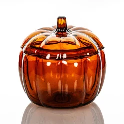 70 oz. Orange Anchor Pumpkin Jar with Lid<Jar Store Clearance