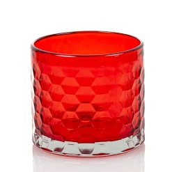 18 oz Red Libbey 3 Wick Hexagon Pattern Candle Jar | 12 Pack<Jar Store New