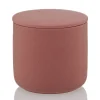 13.5 oz Rose Pink Ceramic Candle Jar with Lid | 16 Pack<Jar Store Hot