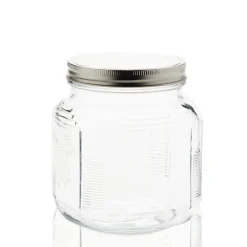 1 Quart Anchor Cracker Jar with Brushed Metal Cover | 4 Pack<Jar Store Best