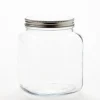 2 Quart Anchor Cracker Jar with Brushed Metal Cover | 4 Pack<Jar Store Clearance