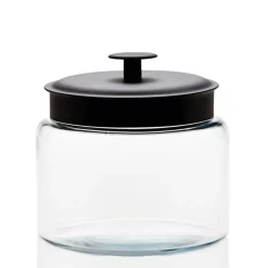 2 Quart Anchor Mini Montana Jar with Black Metal Cover | 2 Pack<Jar Store Online