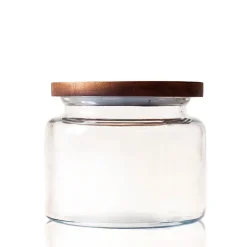 2 Quart Modern Montana Jar with Wooden Acacia Lid | 2 Pack<Jar Store Sale