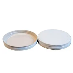 110-400 White Metal Lid | 4 Pack<Jar Store Clearance