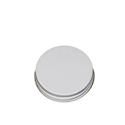 48-400 White Metal Lid with Liner | 12 Pack<Jar Store Online