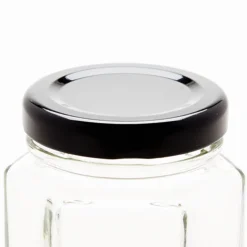 Black 48mm Twist Off Lid | 12 Pack<Jar Store Best