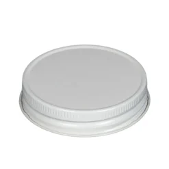 58-400 White Metal Lid | 12 Pack<Jar Store Best