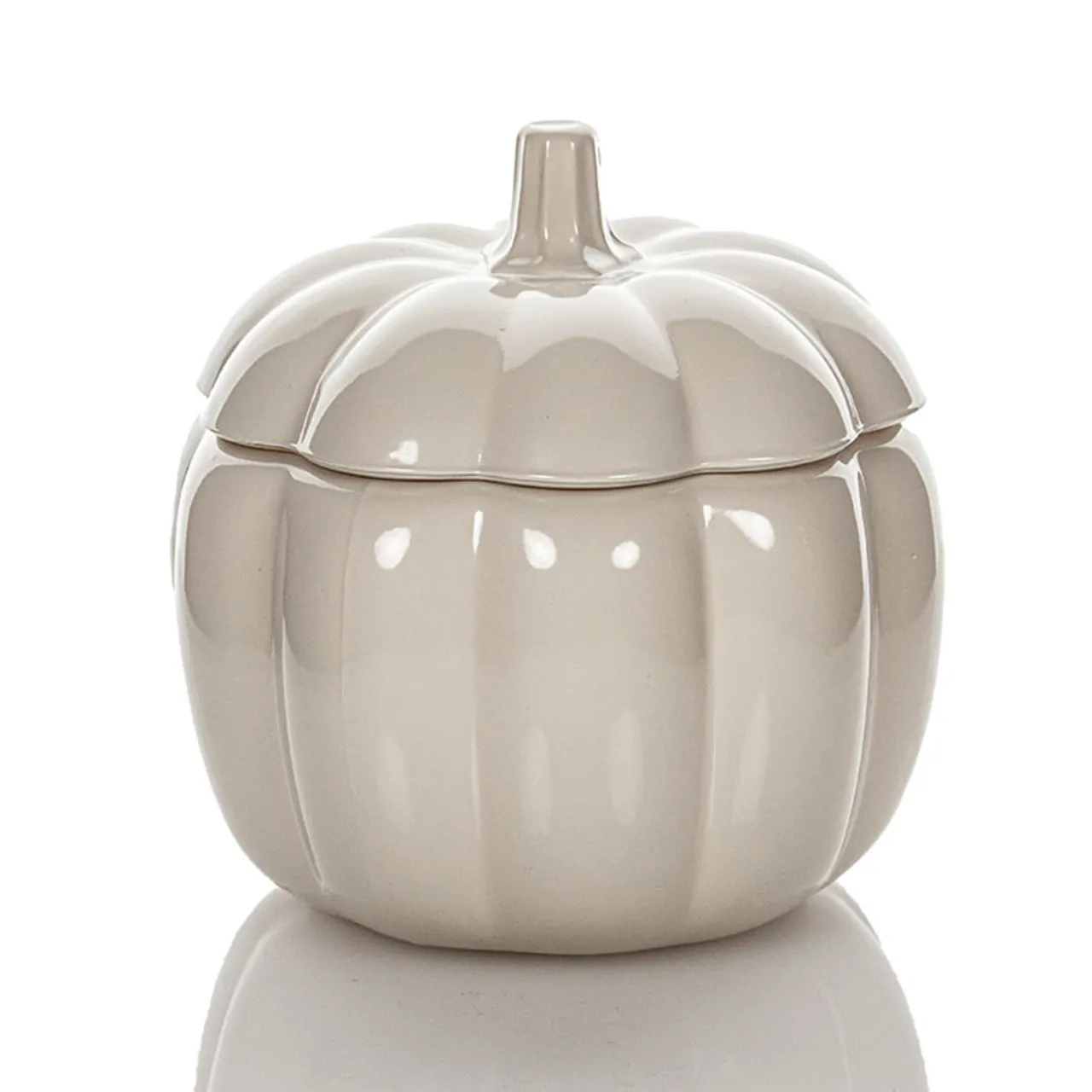 Light Gray 70 oz. Anchor Pumpkin Jar with Lid<Jar Store Discount