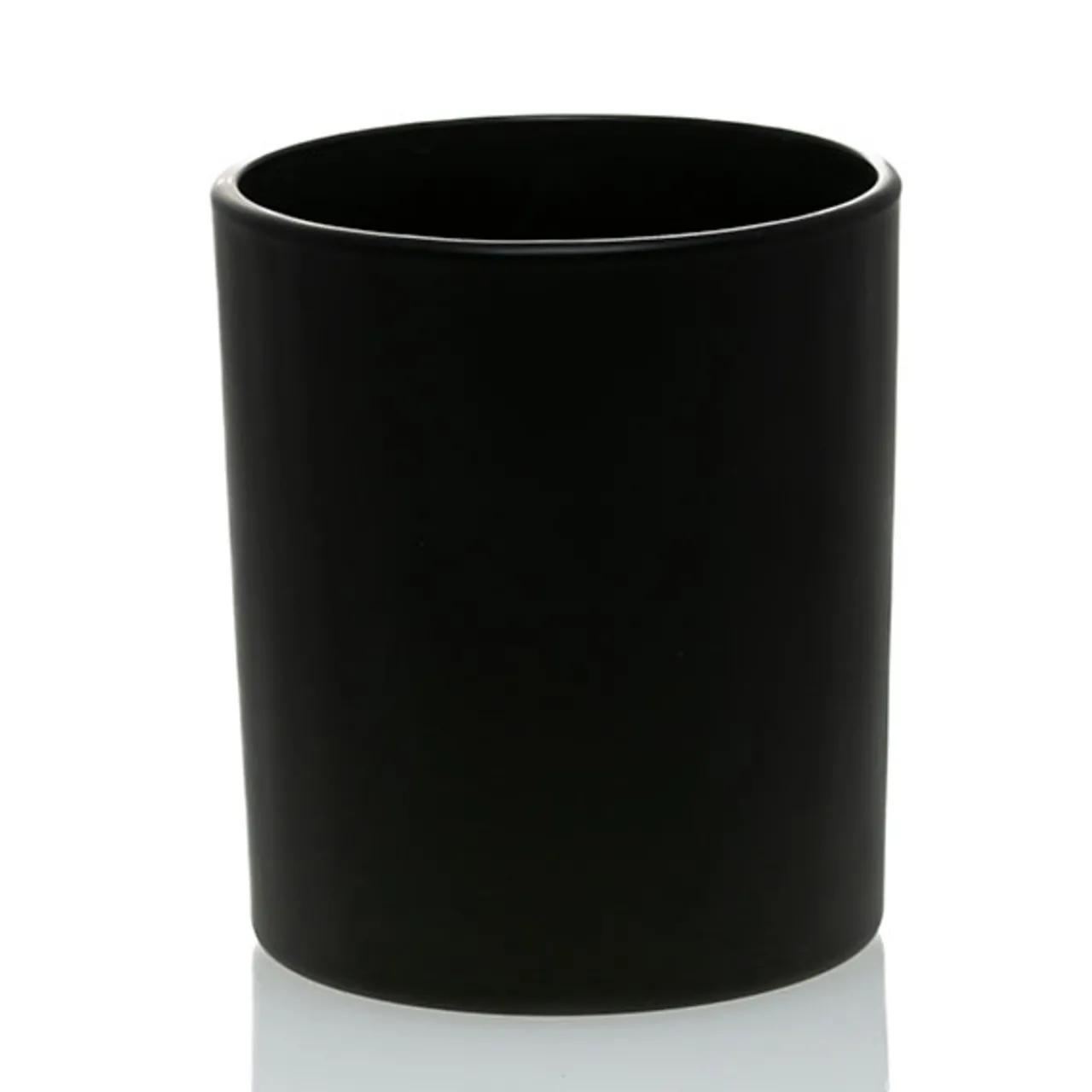 Matte Black Colored Candle Jar - 14.5 oz with Bamboo Lid | 12 Pack<Jar Store Online